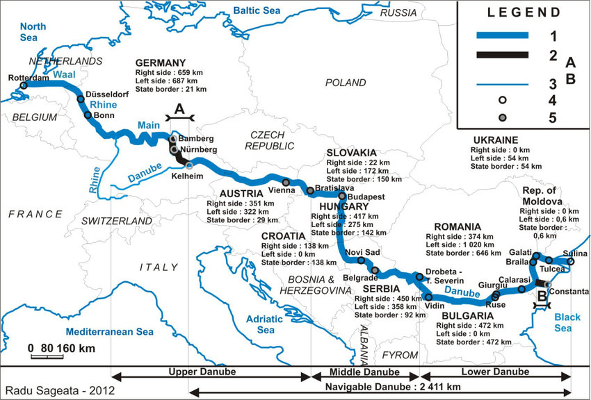 Rhine-Main-Danube-transcontinental-axis-1-Navigable-rivers-2-Navigable-canals-A